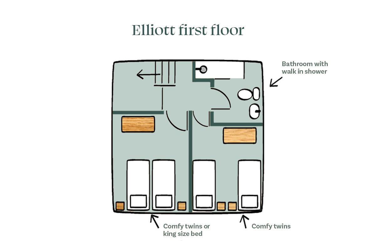 Elliott Cottage First Floor Plan