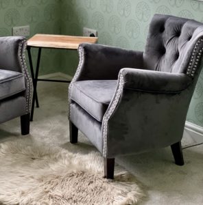 Wheeldon Trees office velvet chairs