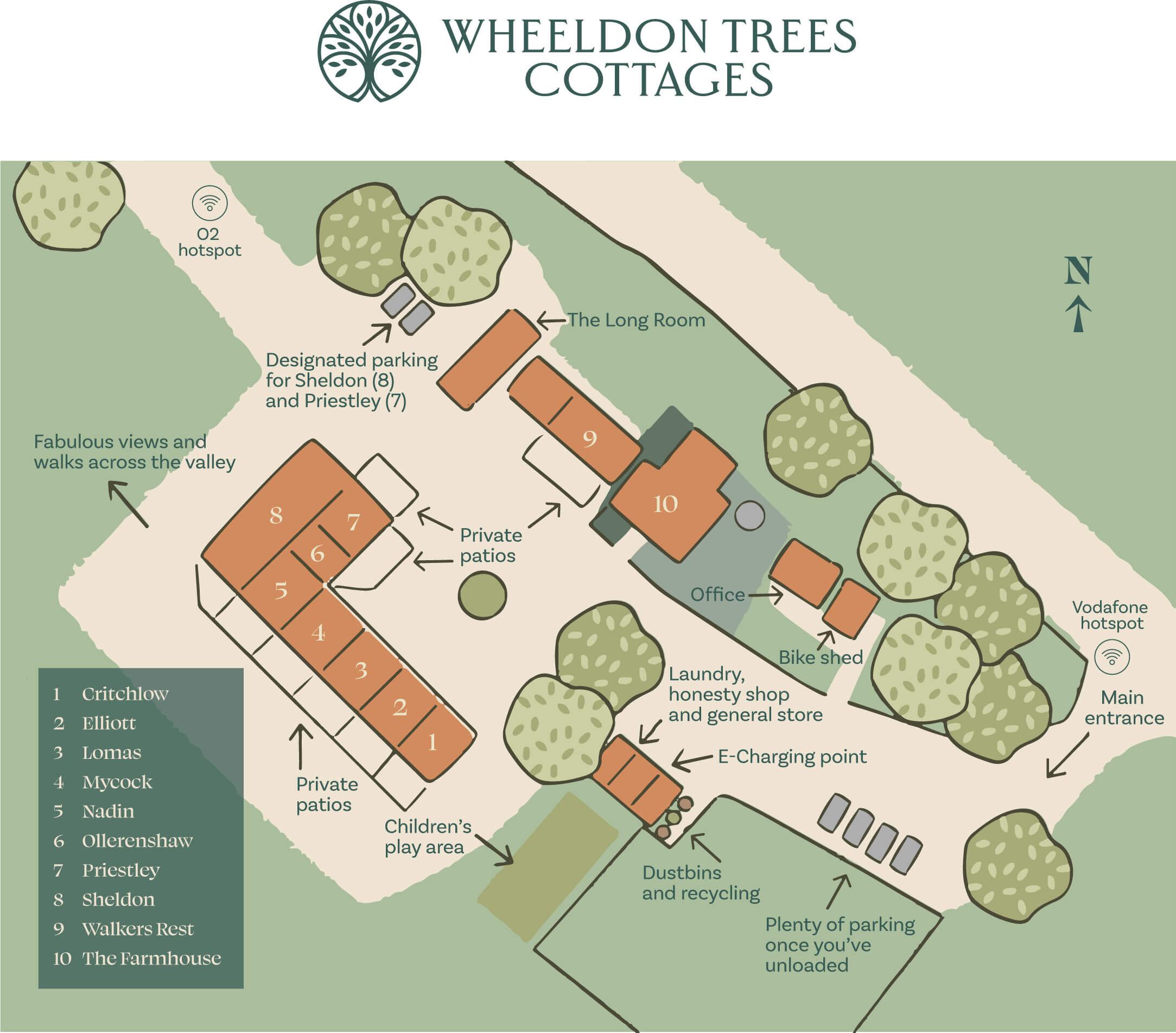 Wheeldon Trees Cottages Site Plan (Cropped)