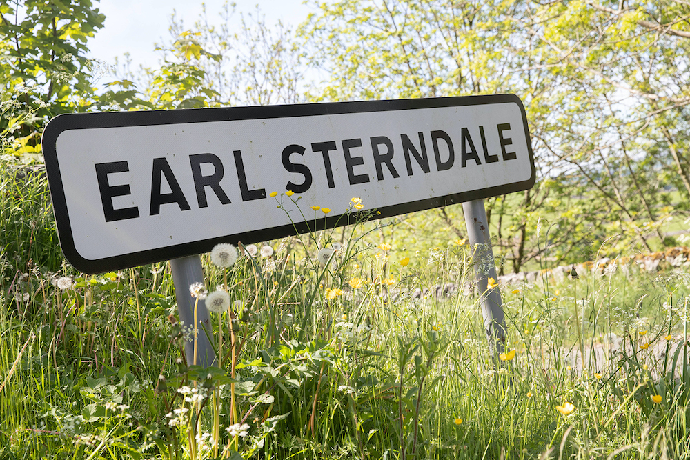 Earl Sterndale Sign As You Enter The Village On The Way To Wheeldon Trees