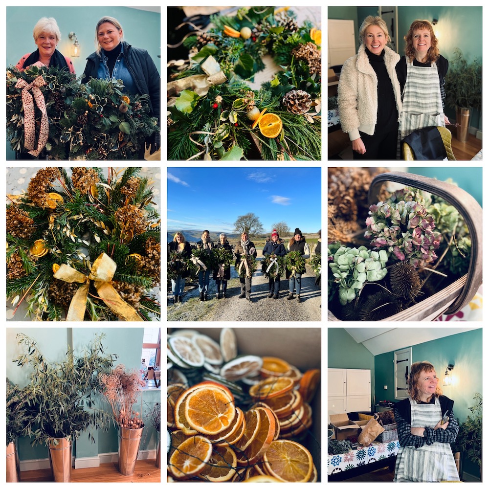 Wreathmaking At Wheeldon Trees Cottages